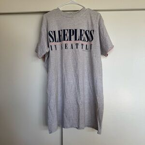 Gray Sleepless in Seattle Sleep T-Shirt